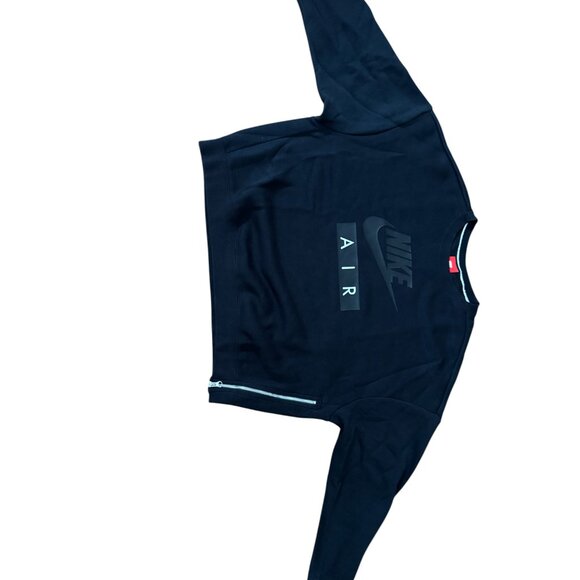 Nike Women’s Medium Sweatshirt – Black Air Logo, Side Zip - Picture 4 of 4